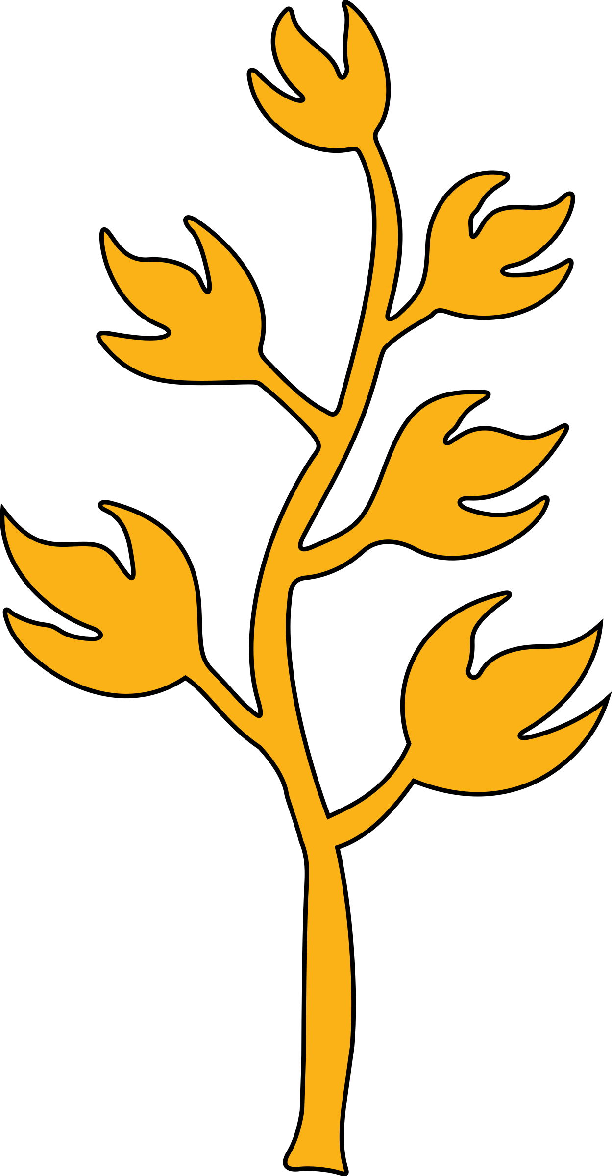 Stylised Tree 2 Clip Arts - Png Download (1249x2400), Png Download