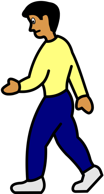 Picture - Walk Verb Clipart (794x800), Png Download