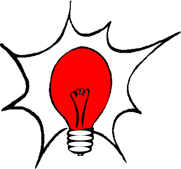 Red Light Cliparts - Red Light Bulb Clipart - Png Download (600x561), Png Download