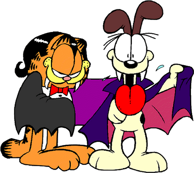 Halloween Garfield Clip Art - Png Download (651x580), Png Download
