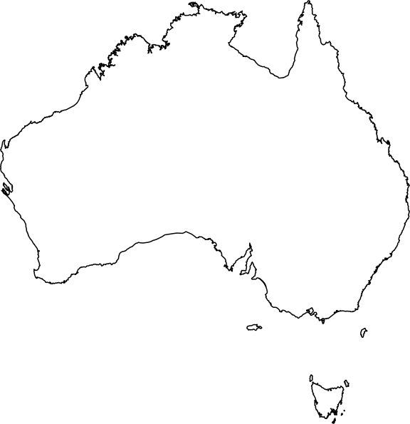 Map Of Australia Blue Mountains Clipart (576x595), Png Download