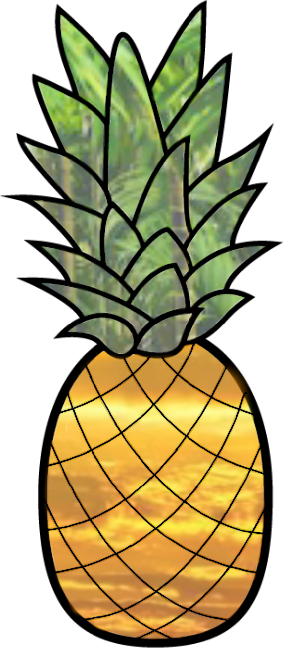 Clipart Of Fruits Black And White - Png Download (569x1300), Png Download