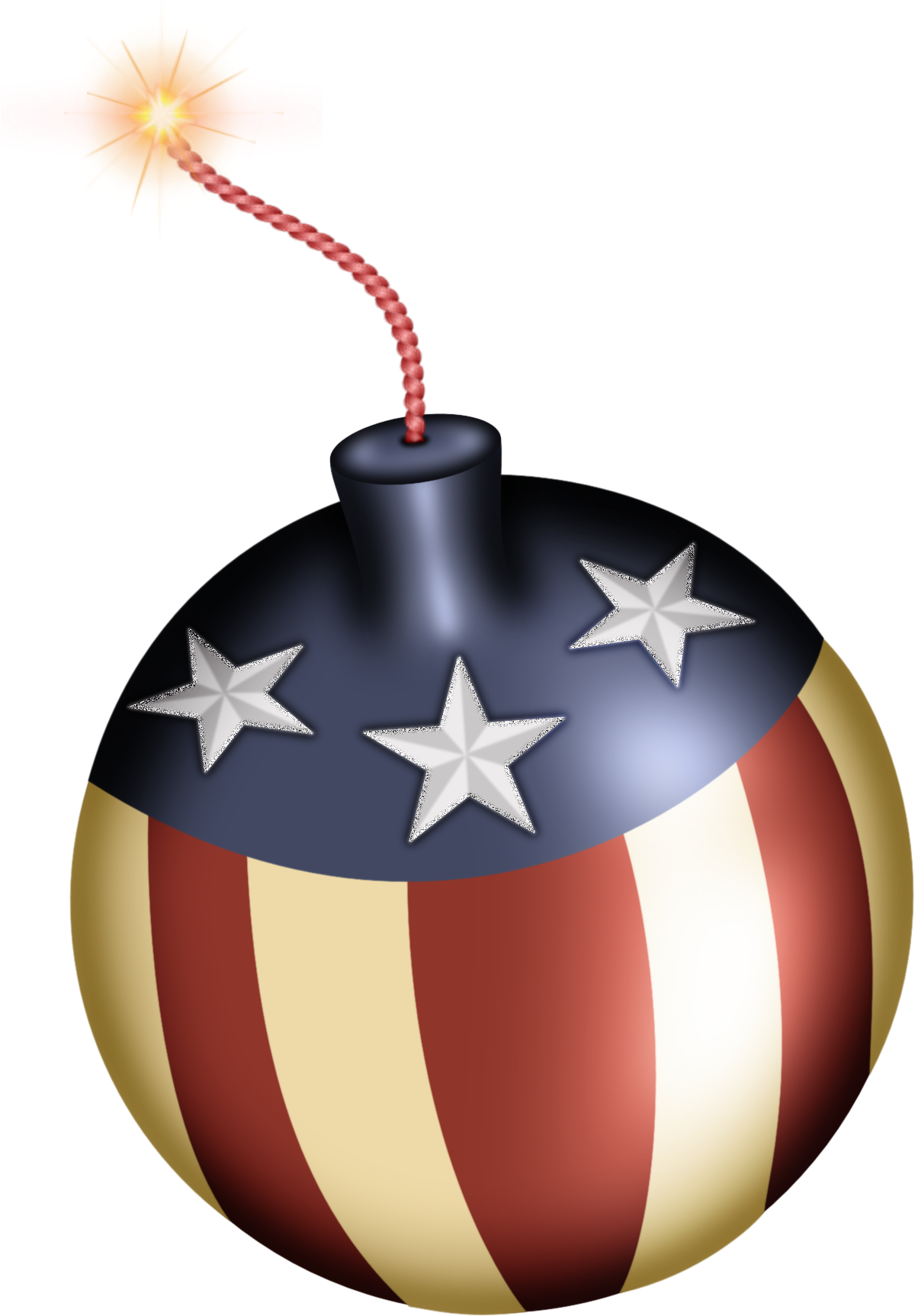 Transparent 4th Of July Clip Art - Firecracker Clipart 4th July - Png Download (1200x1725), Png Download