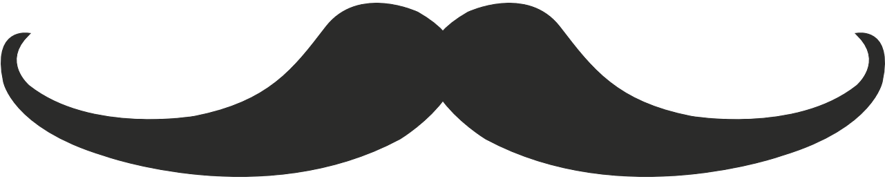 Transparent Mustache Clip Art - Kumis Animasi - Png Download (1281x259), Png Download