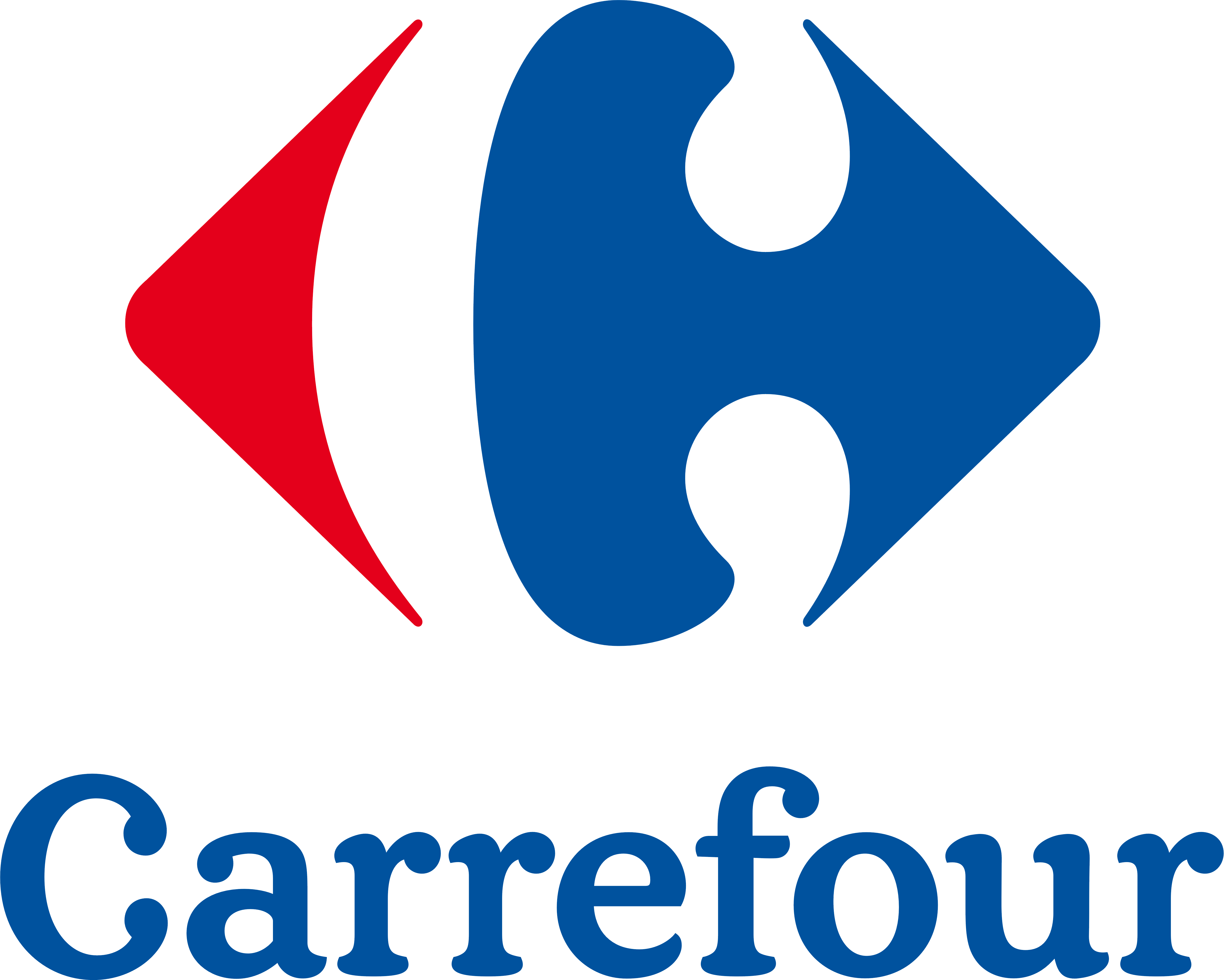 Carrefour Logo, Logotype - Carrefour Logo High Resolution Clipart (5000x4006), Png Download