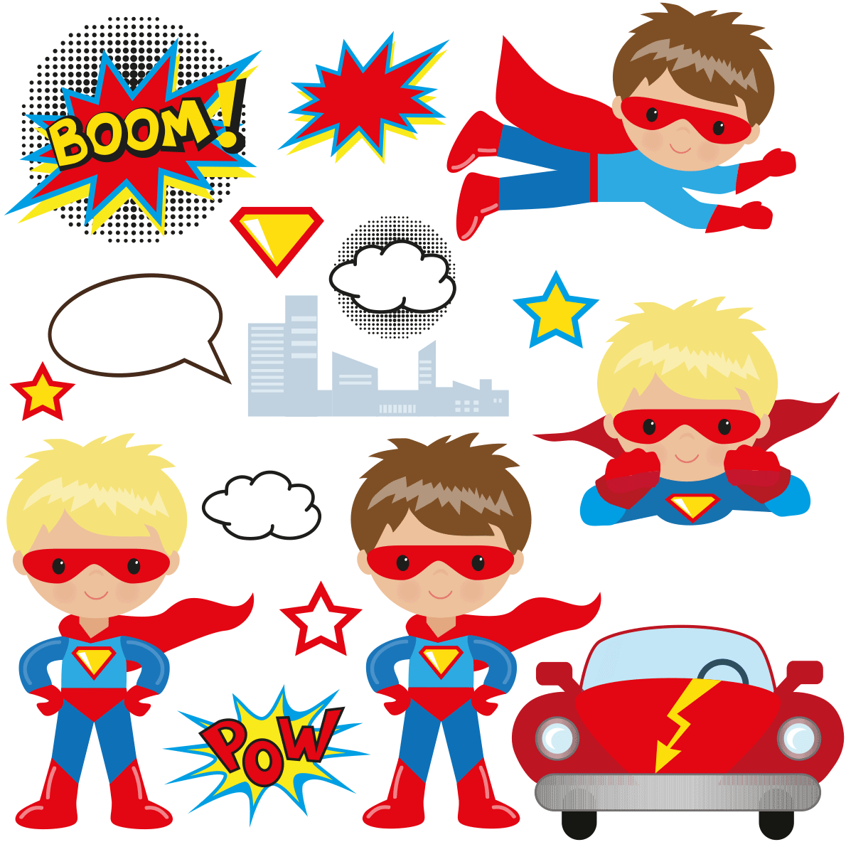 Transparent Roboter Clipart - Super Heros Enfant - Png Download (1190x1184), Png Download
