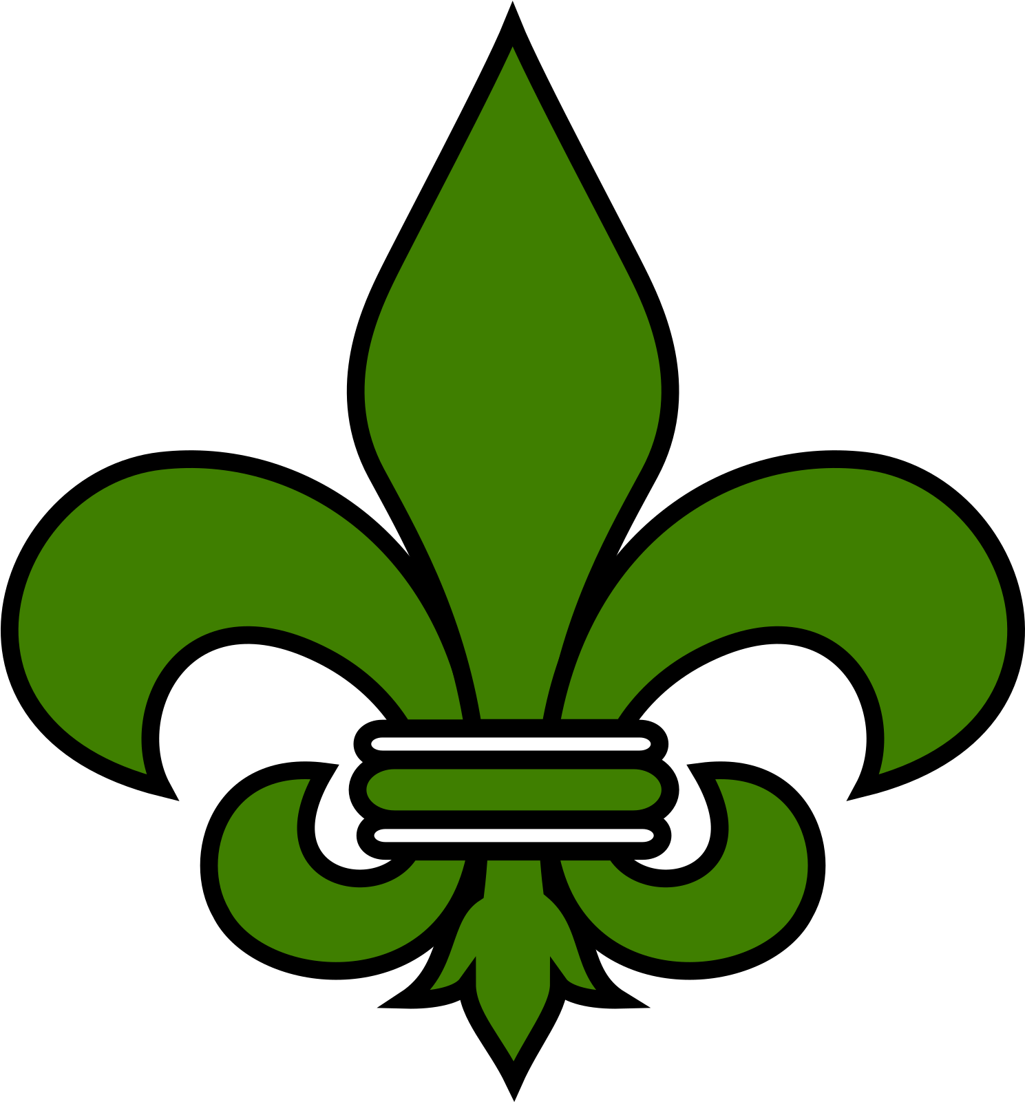 Gray Fleur De Lis Clipart (1600x1600), Png Download