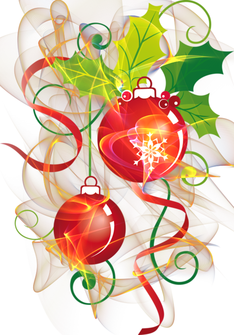 Grandparent Clipart Christmas - Boules De Noel Clipart - Png Download (800x1146), Png Download