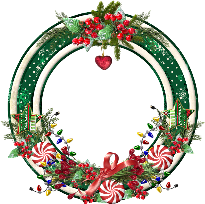 Tubes Cadres,png Noel - Circle Clipart (713x722), Png Download