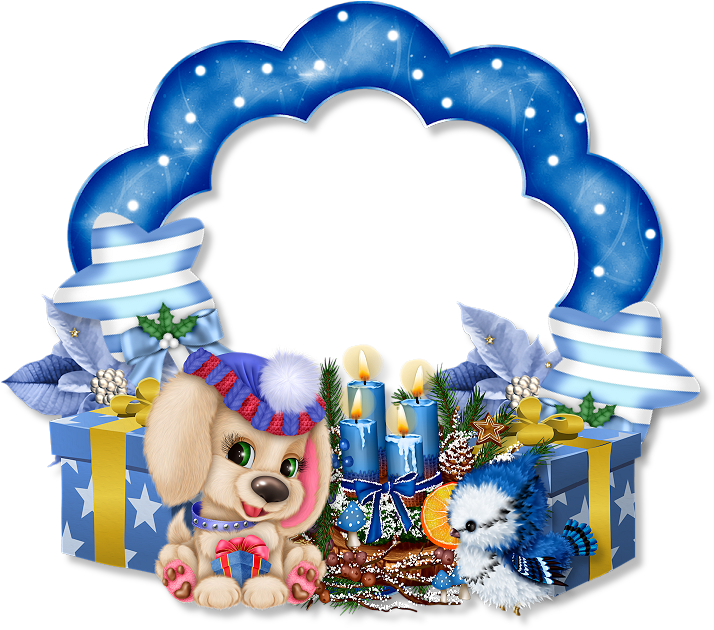 Tubes Cadres,png Noel - Cartoon Clipart (800x800), Png Download