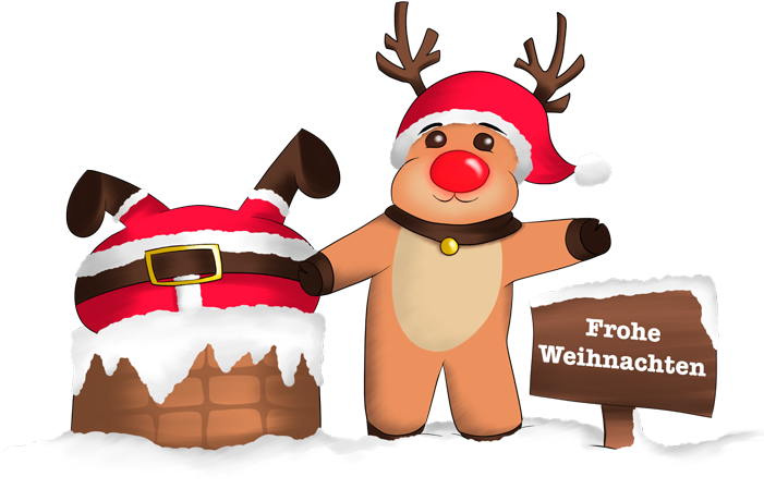 Frohe-weihnachten - Cartoon Clipart (700x461), Png Download