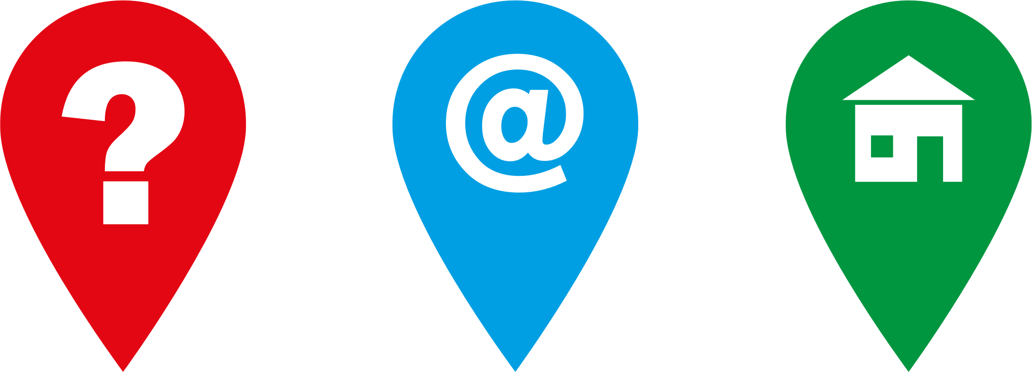 Color Icons Clip Arts - Icon Lokasi Png Transparent Png (2076x749), Png Download