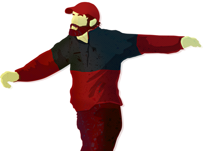 Disc-golfer - Cartoon Clipart (713x530), Png Download