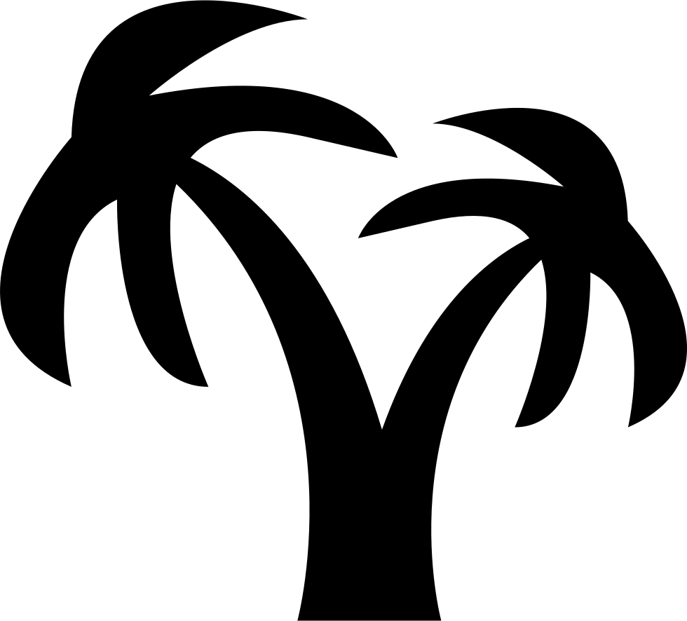 Coconut Tree Comments - Coconut Tree Icon Png Clipart (980x886), Png Download