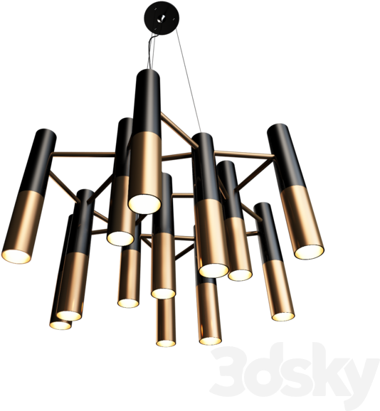 Suspended Chandelier St Luce Sl810 - Bullet Clipart (640x640), Png Download