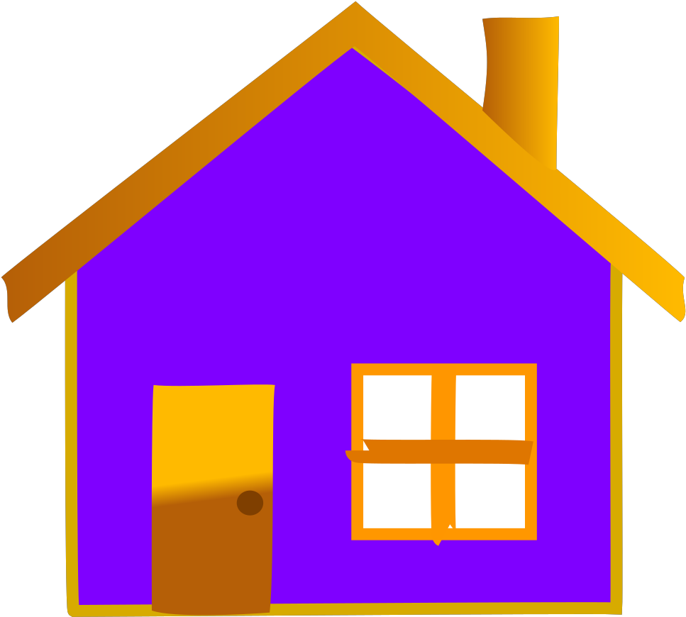 Home Icon 3 Svg Clip Arts - Purple House Clipart - Png Download (1024x1024), Png Download