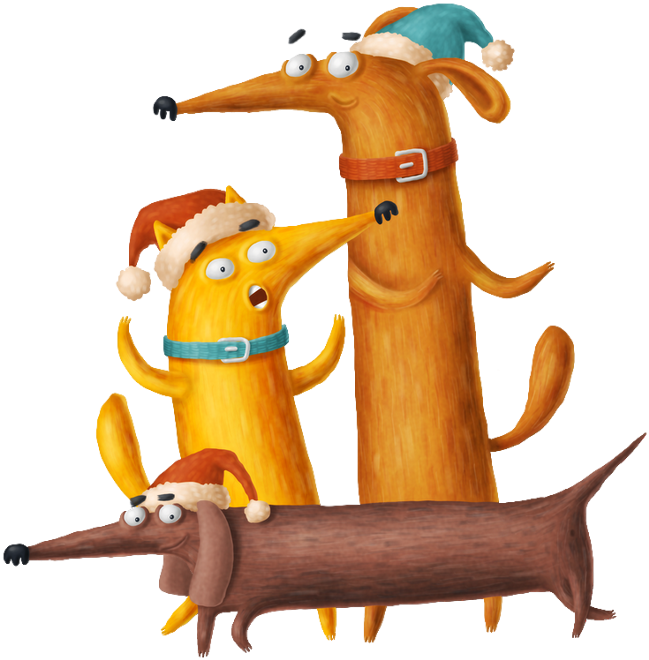 Tubes Animaux,psp,tube Noel - Cartoon Clipart (649x660), Png Download
