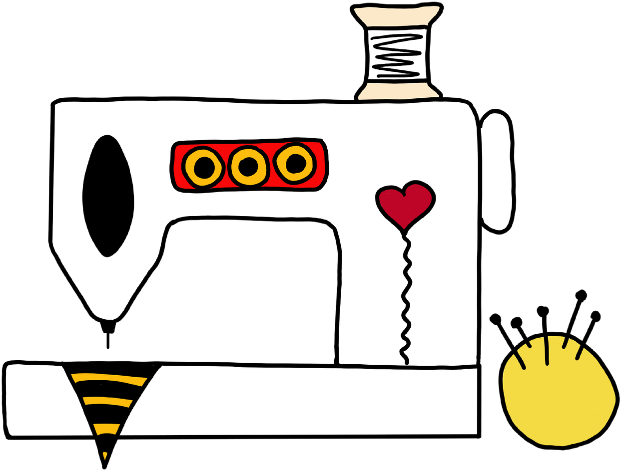 Maquina De Coser Caricatura Clipart (1280x989), Png Download