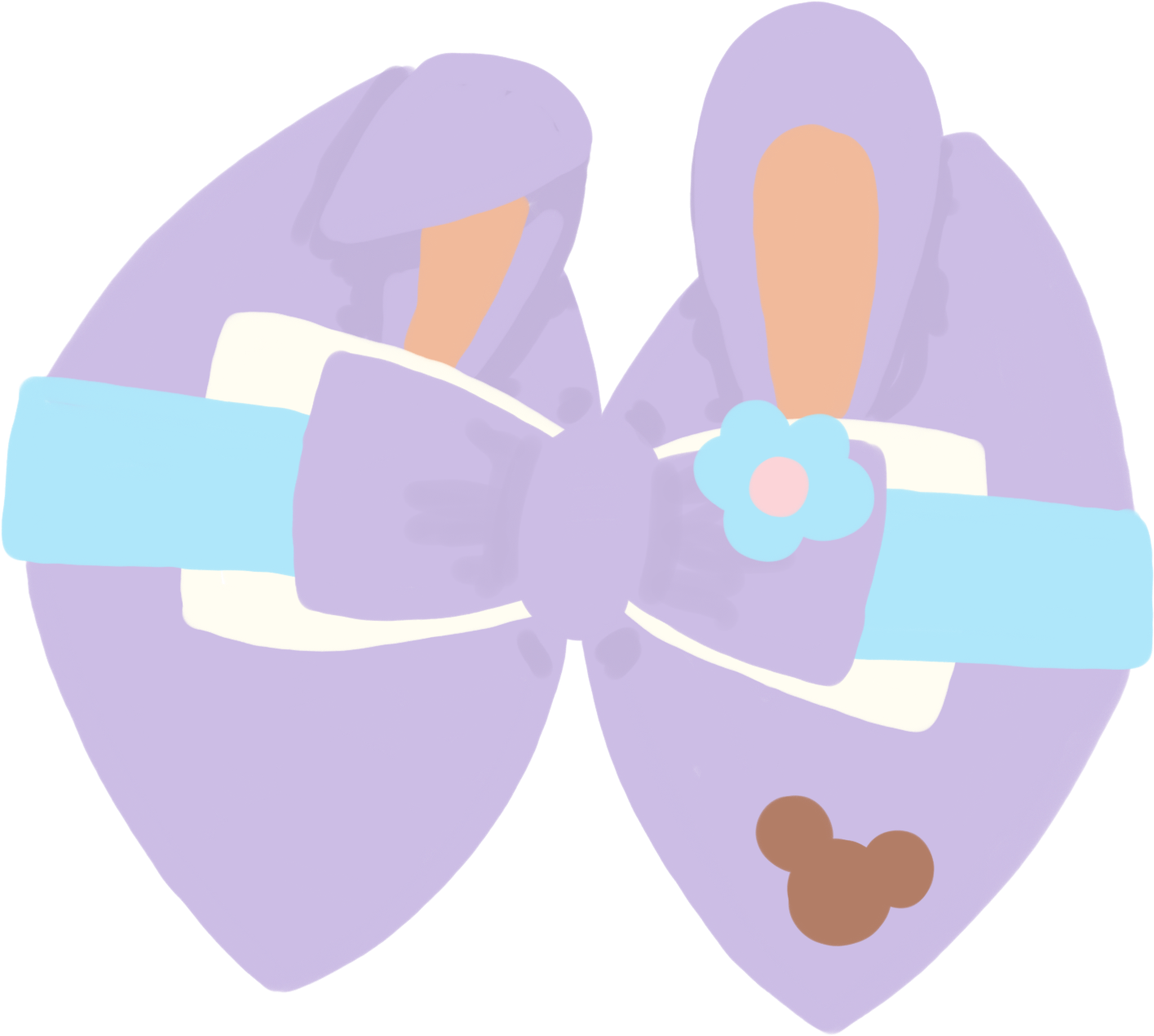 Transparent Bear Ears Png - Stella Lou Art Background Clipart (1415x1270), Png Download