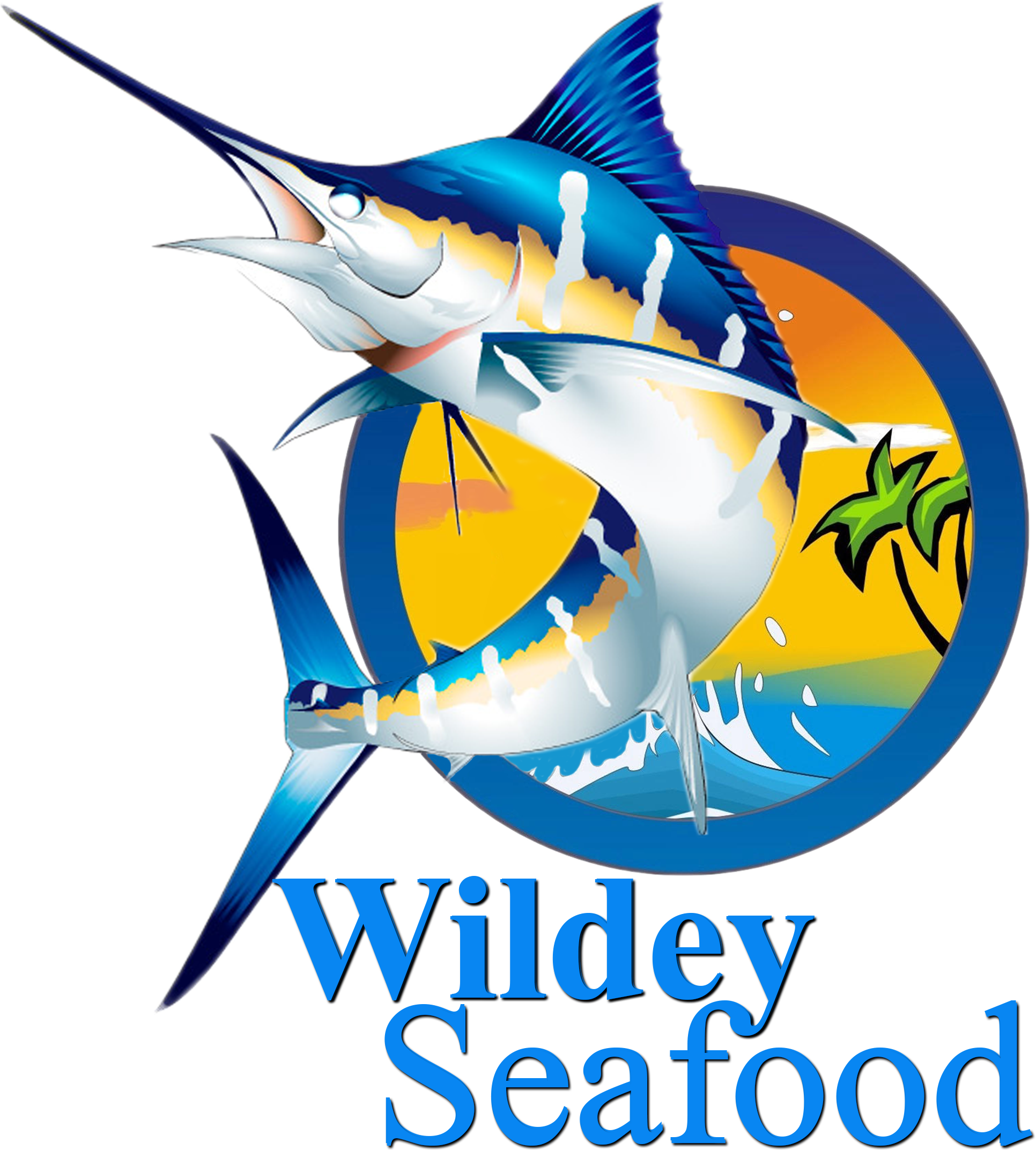 About Us Wildey Seafood - Blue Marlin Fish Logo Png Clipart (2521x2317), Png Download