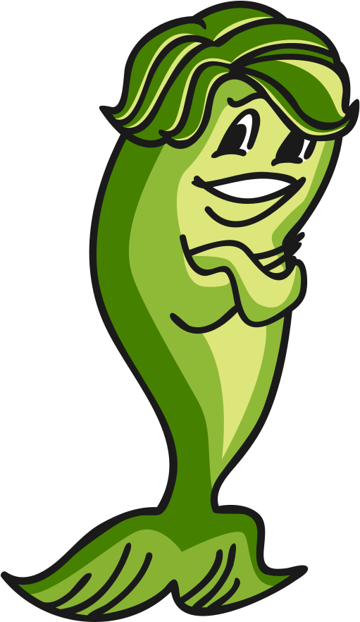 Fish Hair Clipart (517x881), Png Download