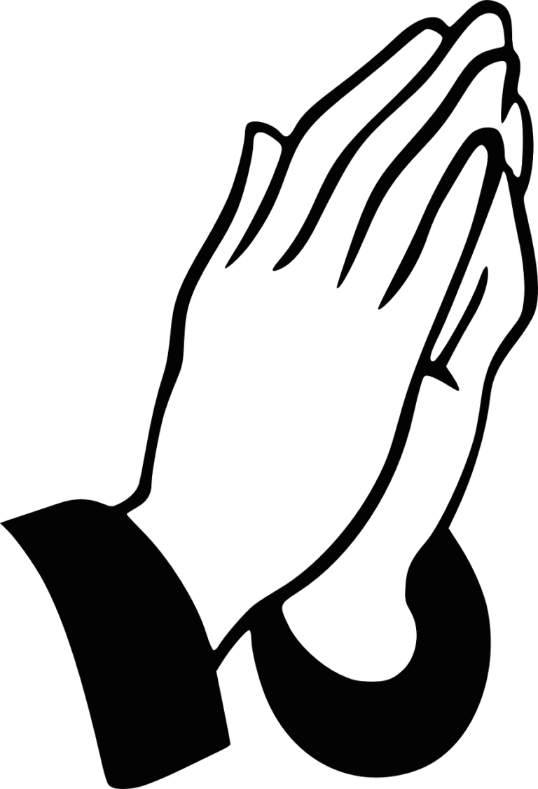 Praying Hands Prayer Clip Art - Hands Praying Transparent Background - Png Download (768x1125), Png Download