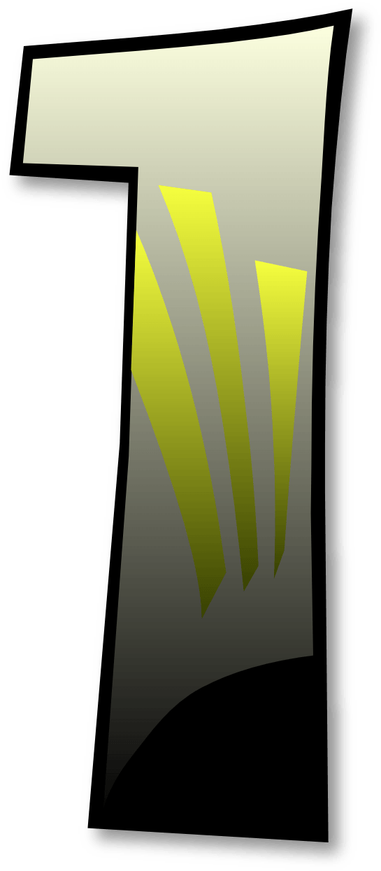 Number One Clipart - Png Download (555x1254), Png Download