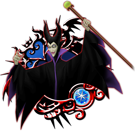 Maleficent A - Kingdom Hearts Union X Medals Clipart (576x557), Png Download