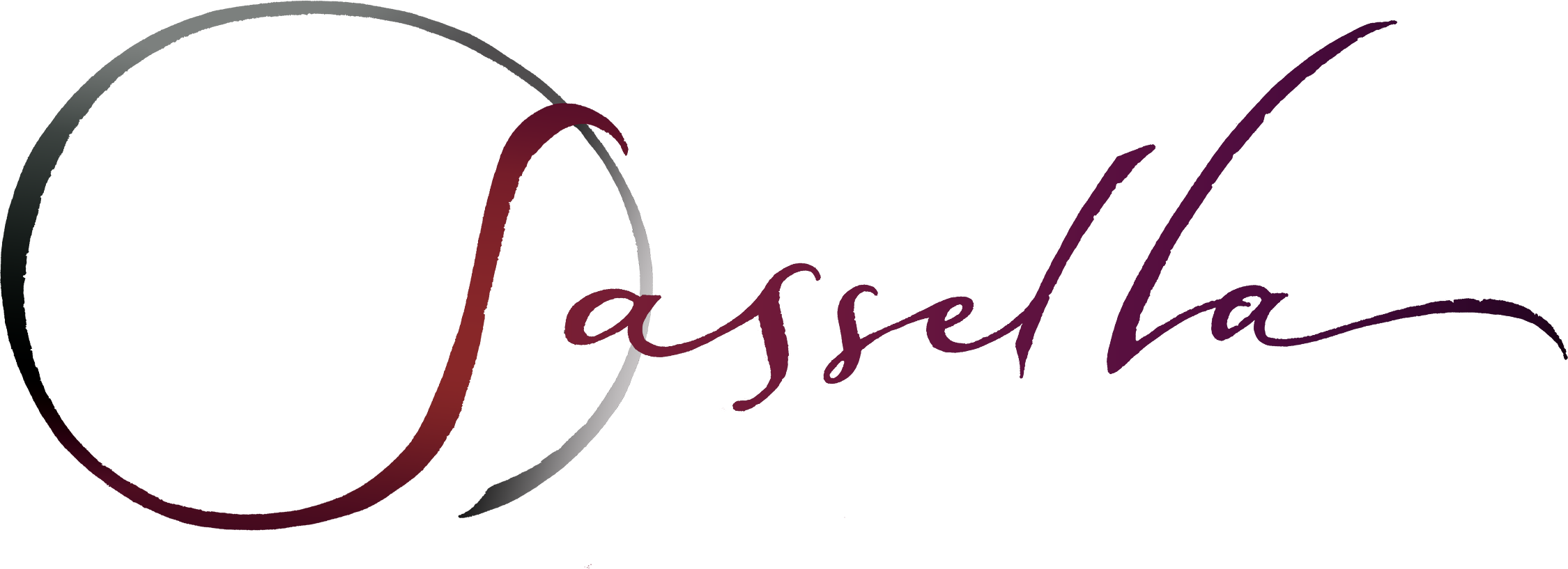 Sassella - Calligraphy Clipart (2250x817), Png Download