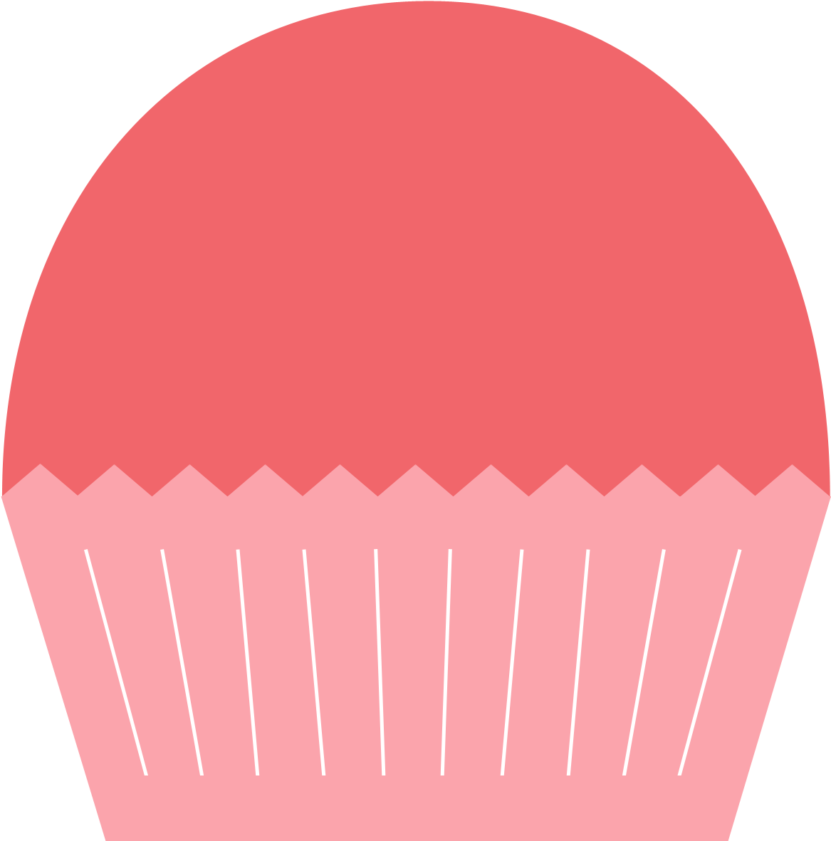 Pink Cupcakes Panda Free - Cupcake Without Icing Clipart - Png Download (1250x1250), Png Download
