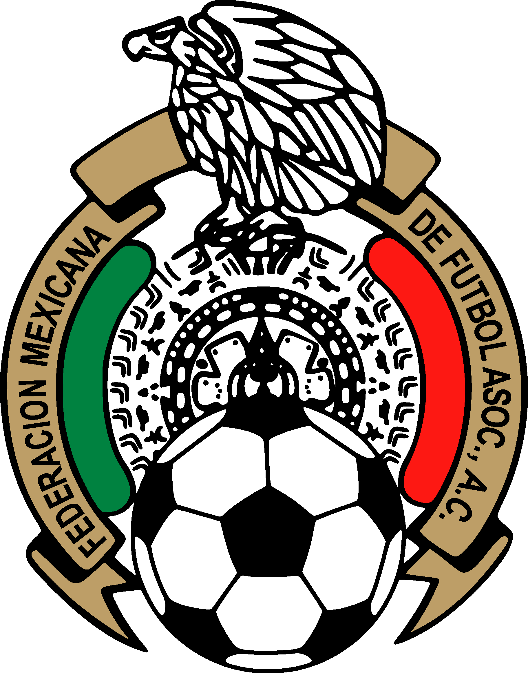 Mexican Football Federation & Mexico National Football Clipart (1823x2321), Png Download