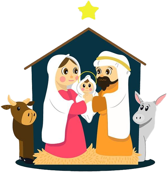 Nativity Transparent Images Png - Transparent Christmas Nativity Png Clipart (728x724), Png Download