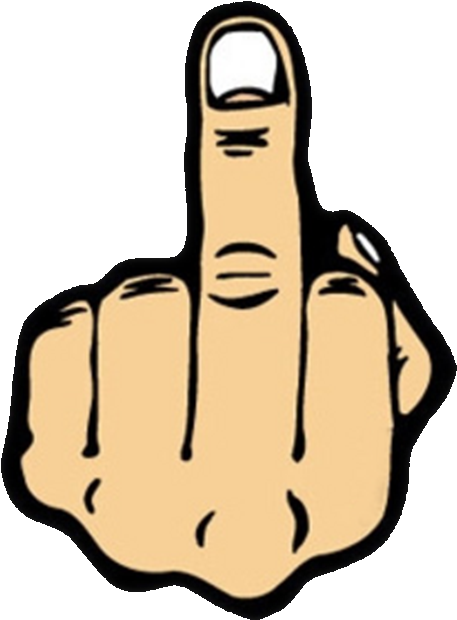 Image Emoticon Png Generalchat - Sign Of Middle Finger Clipart (511x673), Png Download
