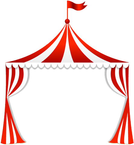 Circus Carpa Tent Clip Art - Clip Art Carnival Tent - Png Download (600x566), Png Download
