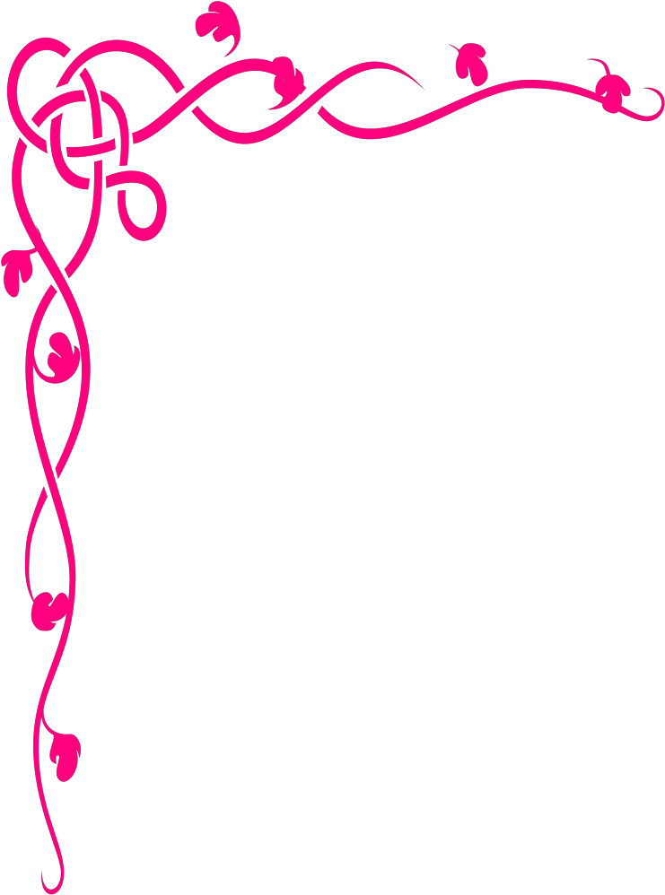 Pink Brown Flower Border Svg Clip Arts - Border For A4 Sheet - Png Download (1024x1024), Png Download