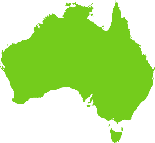 Free Vector Map Of Australia Clipart (600x554), Png Download