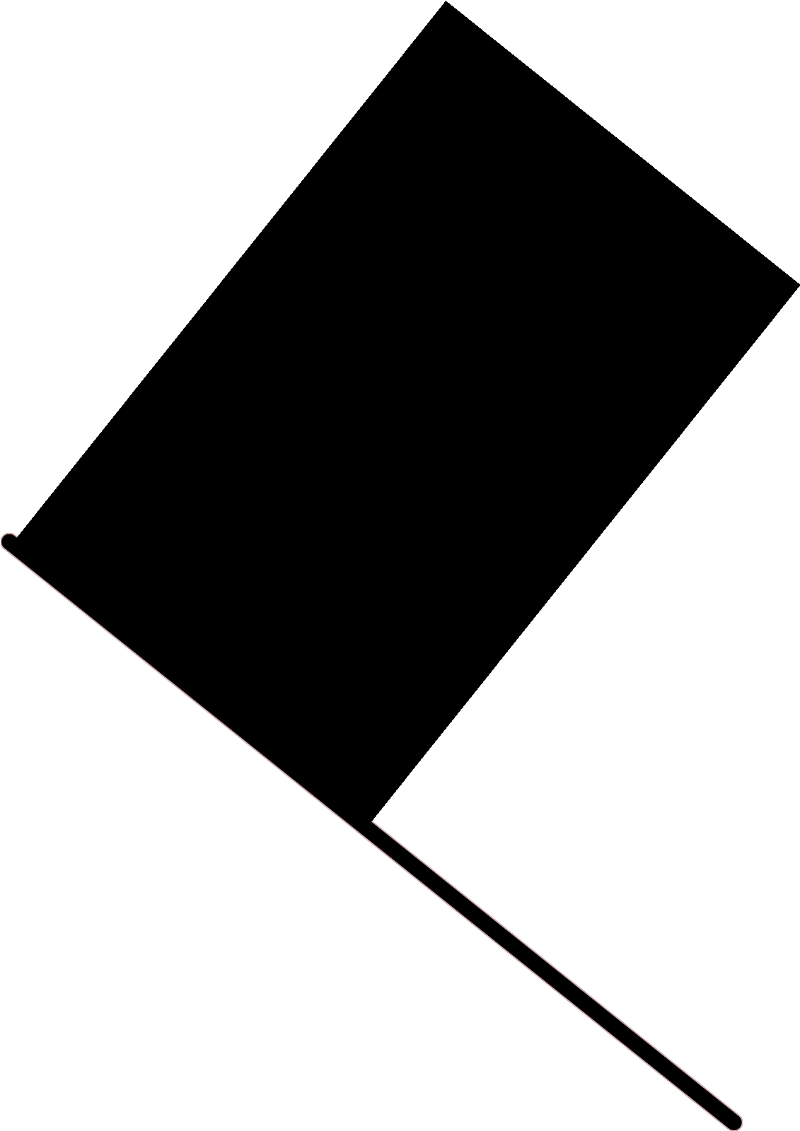 Flag Clipart Black And White - Png Download (1600x1600), Png Download