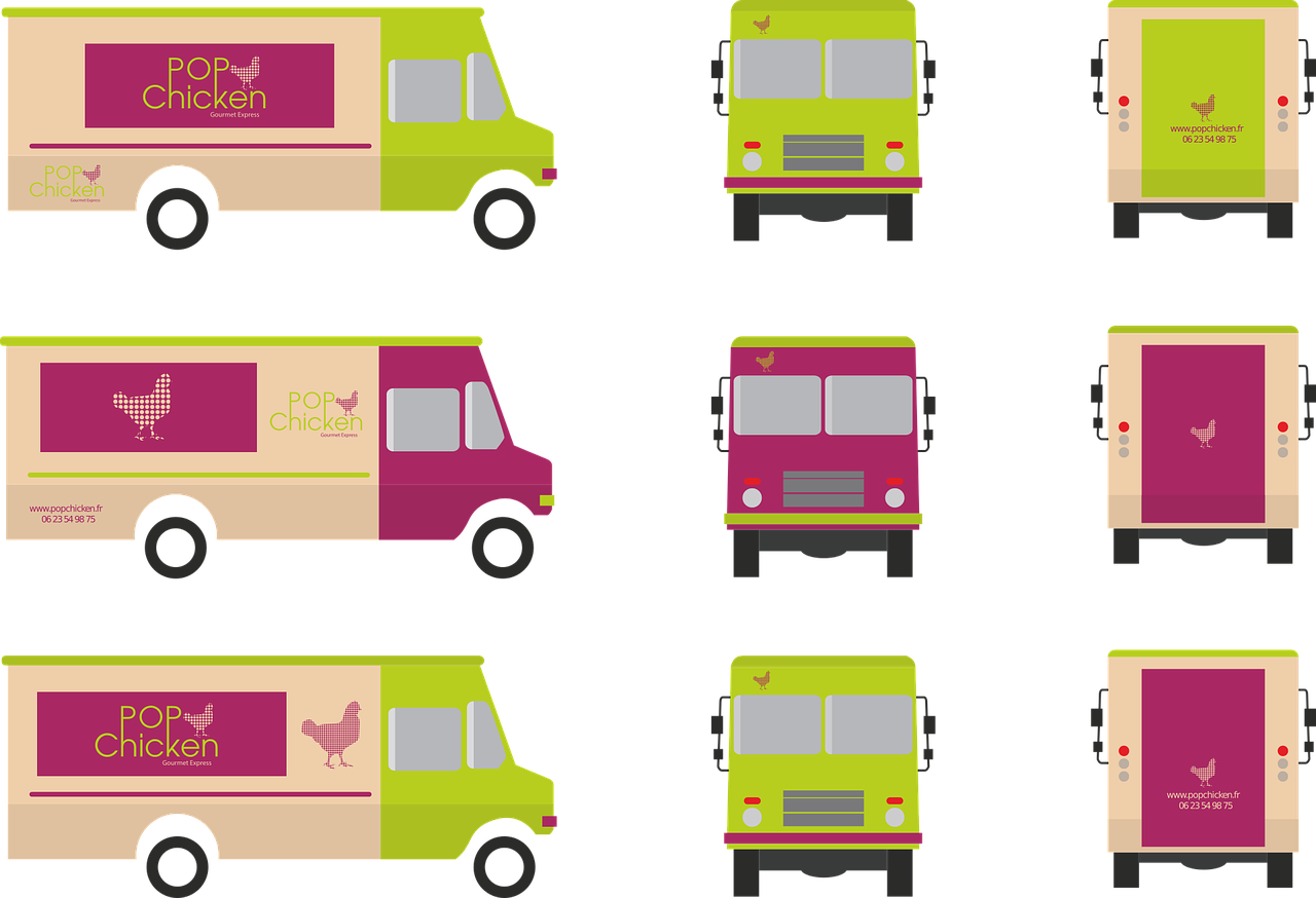 Food Truck Clipart (1280x874), Png Download