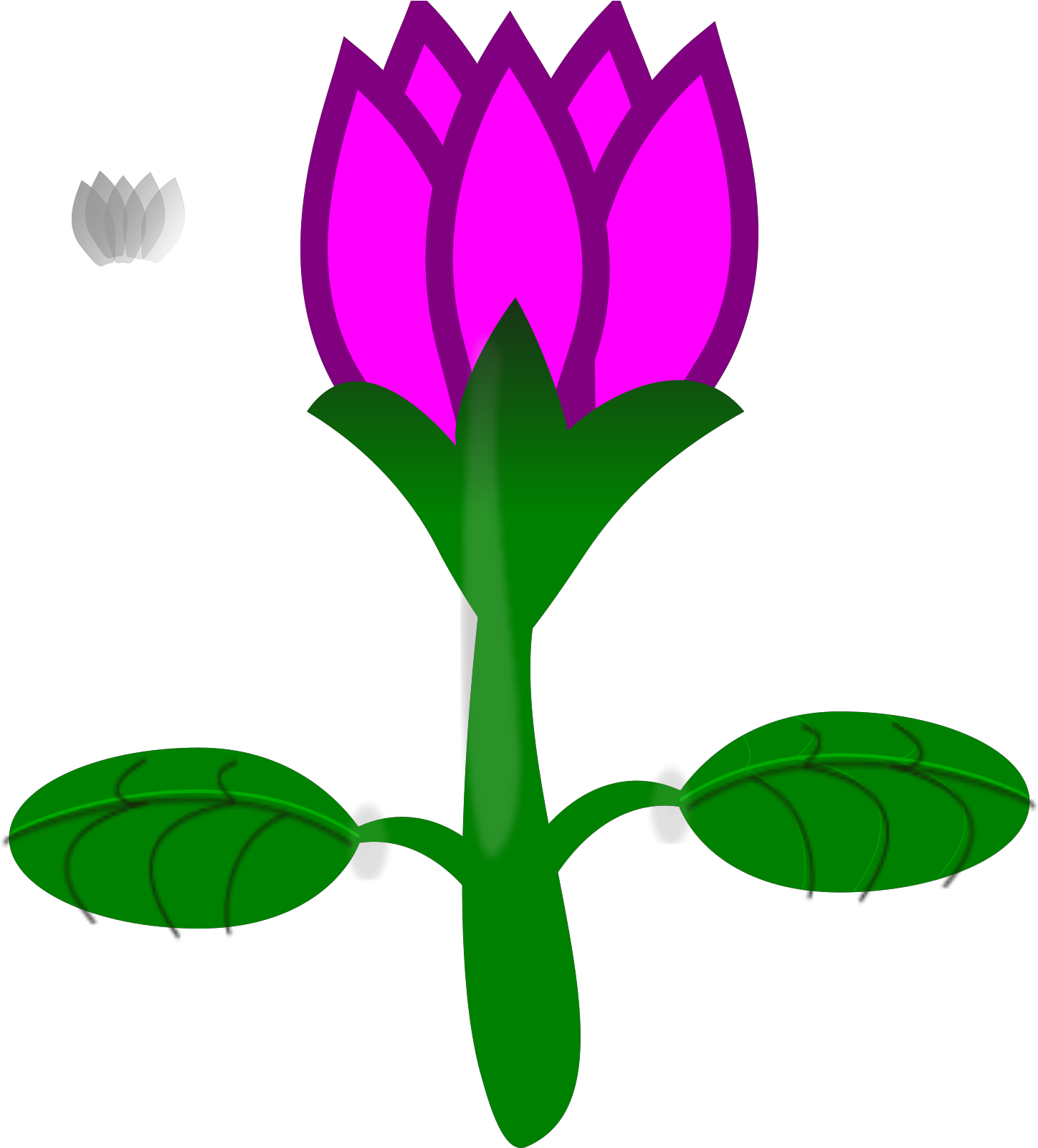 No Background Cartoon Flower Clipart (1600x1600), Png Download