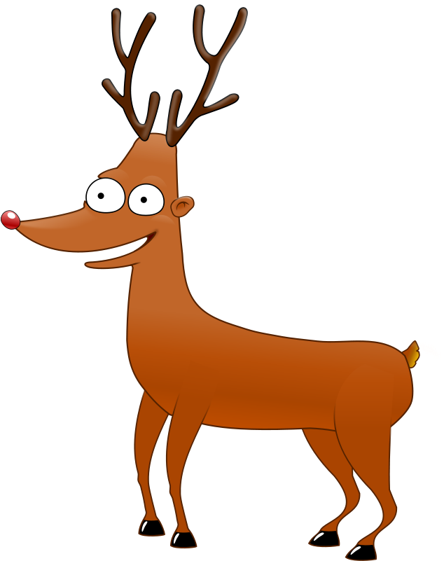 Free To Use & Public Domain Reindeer Clip Art - Transparent Reindeer - Png Download (645x800), Png Download