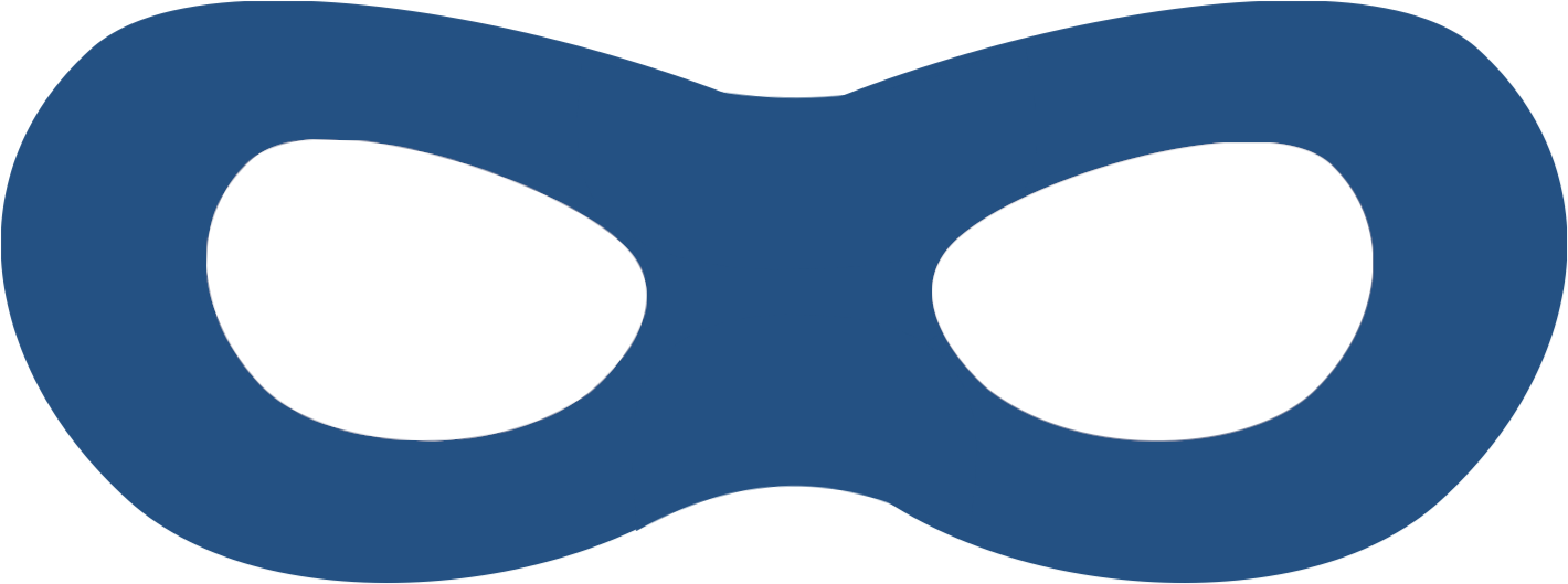 Hero Mask Png - Printable Eye Mask Superhero Clipart (1420x529), Png Download