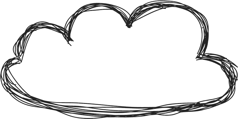 Cloud Doodle Transparent & Png Clipart Free Download - Transparent White Png Doodle (800x800), Png Download