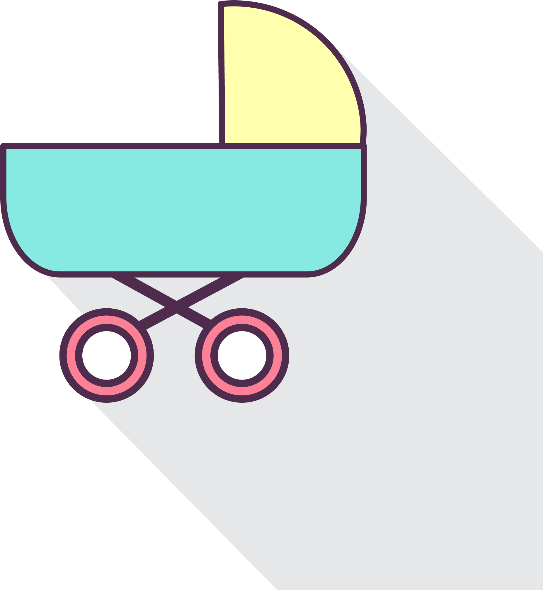 Pram Clipart - Png Download (2500x2500), Png Download