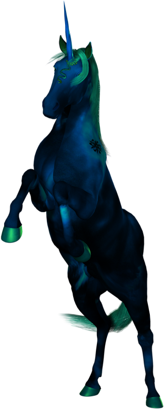 Unicorn Horse Fantasy - Fantasy Animal Png Transparent Clipart (500x823), Png Download