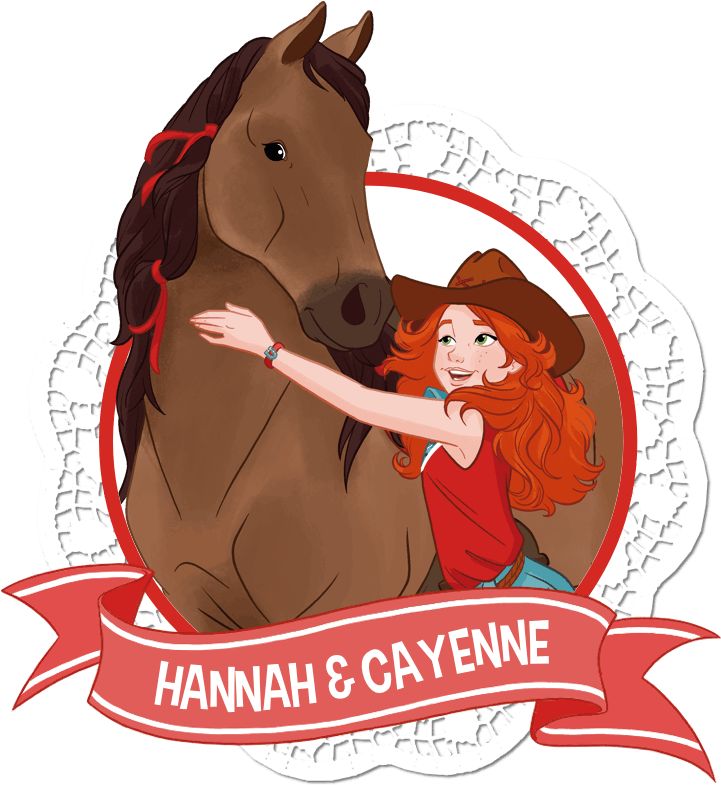 Hannah & Cayenne - Schleich Hannah And Cayenne Clipart (720x912), Png Download