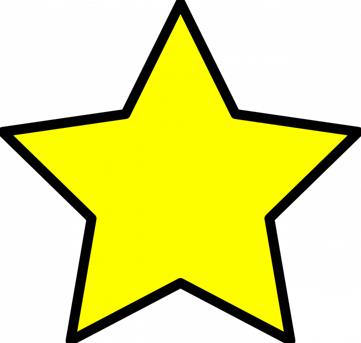 Christmas ~ Christmas Tree Star Clipart Yellow Xmas - Yellow Star Clipart - Png Download (728x692), Png Download