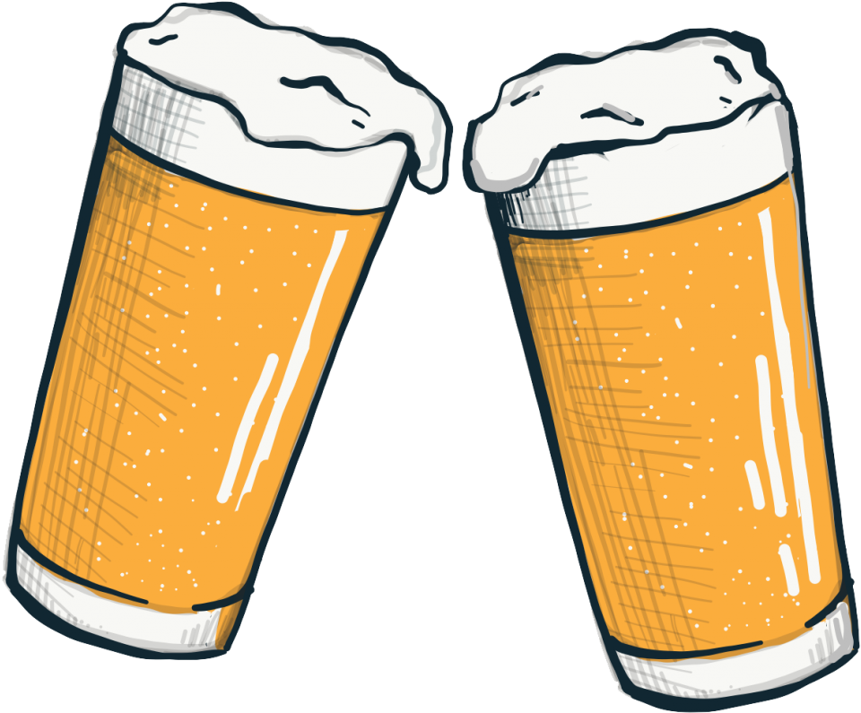 Carrboro Brewery Craftboro Brewing Beers Cheersing Clipart (1024x878), Png Download