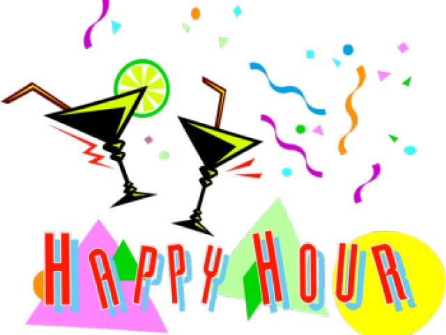 Cocktail Hour Cliparts - Happy Hour Clipart - Png Download (640x480), Png Download