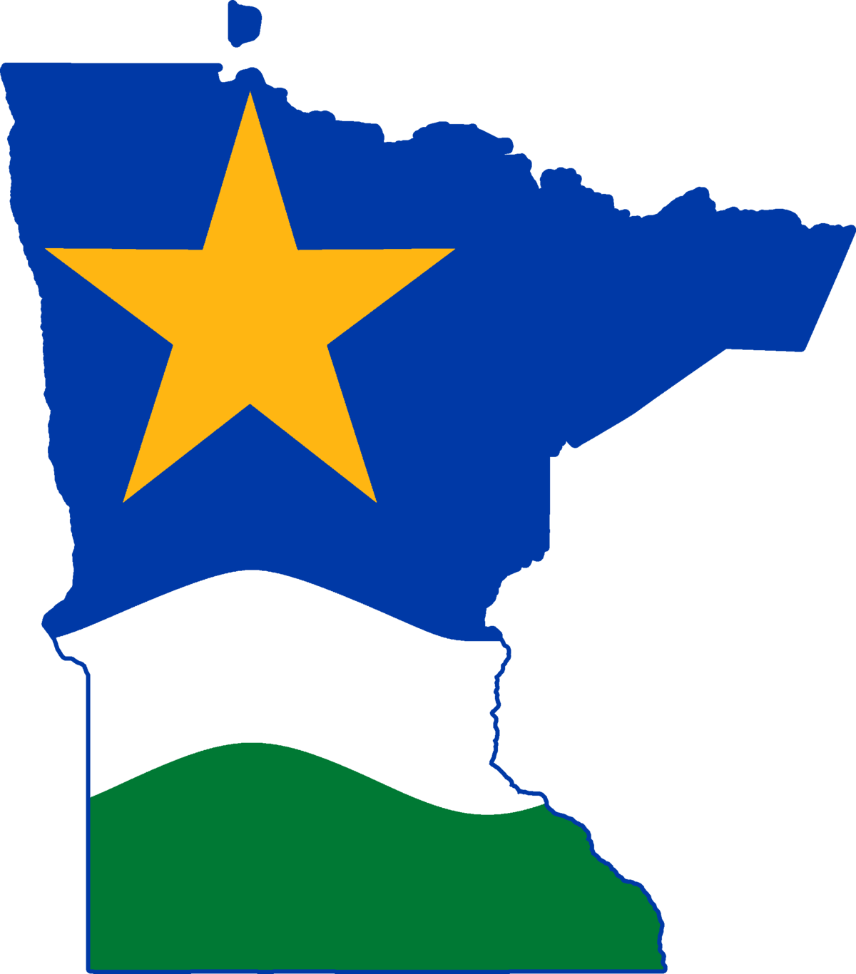 Minnesota Outline With Colorado Flag Clipart (1200x1366), Png Download