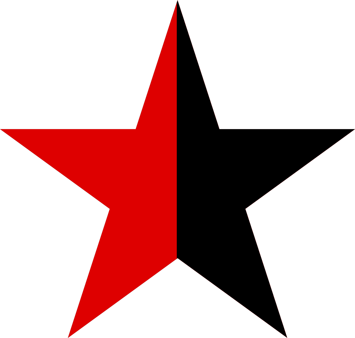 Red Star Logo Star Polygons In Art And Culture Symbol - Blue Star Clipart (1235x1175), Png Download